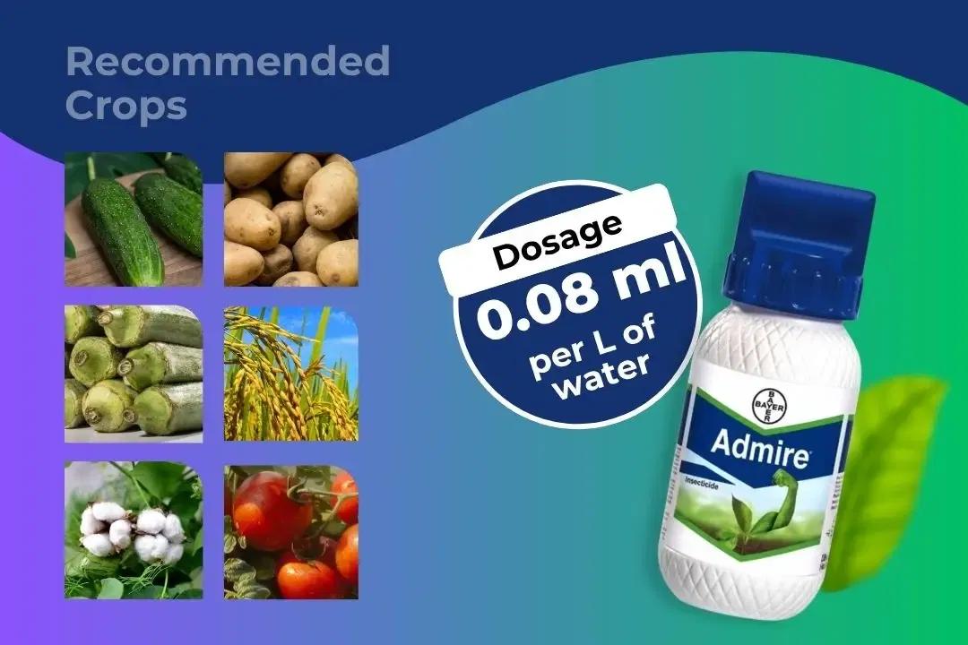 Admire Insecticide Dosage Per Litre And Recommended Crops