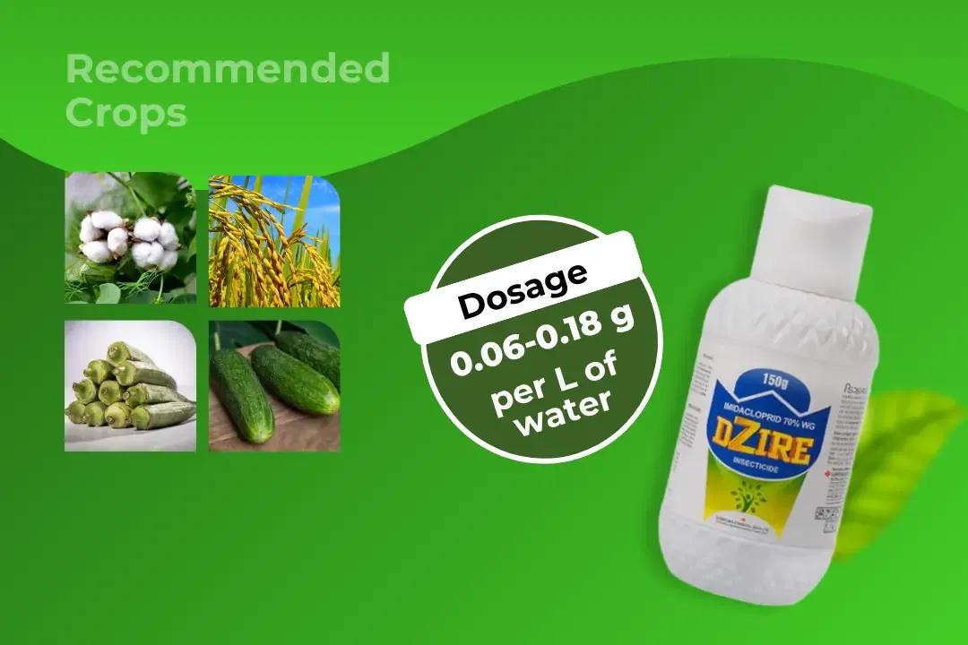 Dzire Insecticide Dosage Per Litre And Recommended Crops