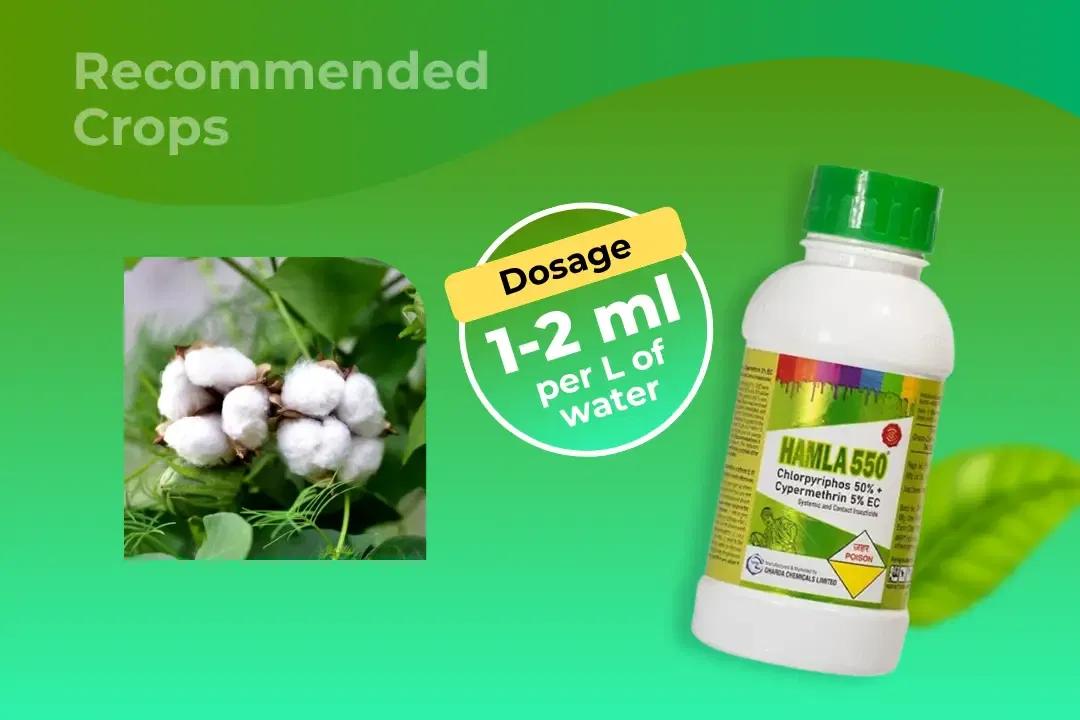 Hamla 550 Dosage Per Litre And Recommended Crops