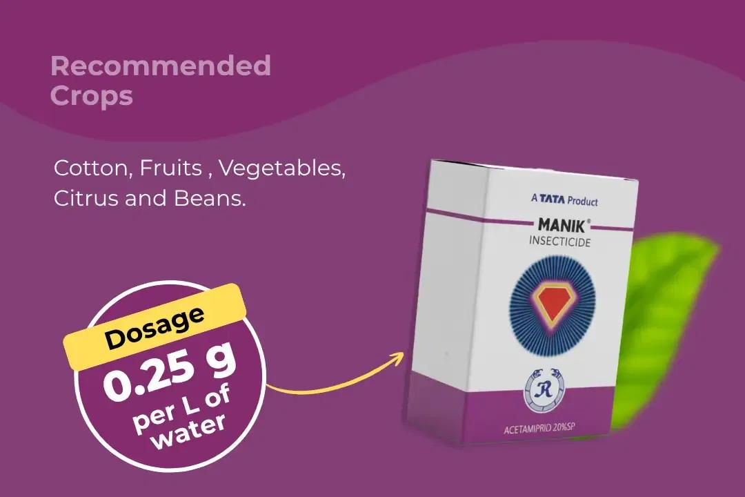 Tata Manik Insecticide Dosage Per Litre And Recommended Crops