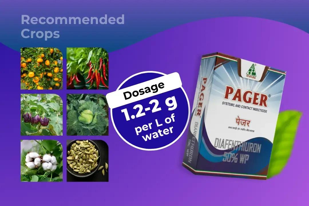 Pager Insecticide Dosage Per Litre And Recommended Crops