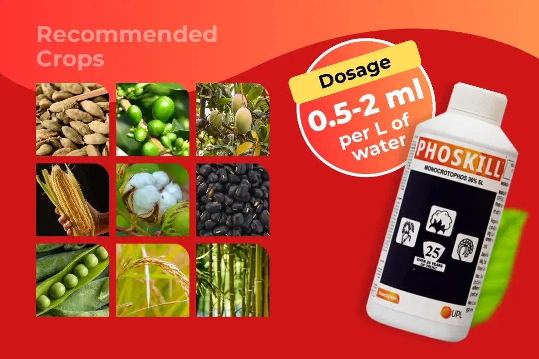 Phoskill Insecticide Dosage Per Litre And Recommended Crops